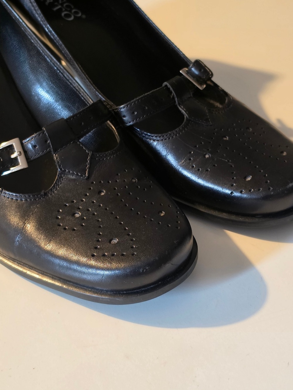 Black Mary Jane Pump with Buckle Detail - Women Shoes - Picture 2 of 7